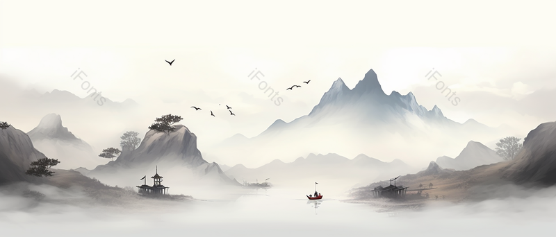 中国风山水画水墨画,插画/手绘图,插画/手绘图库,插画/手绘图下载,插画/手绘